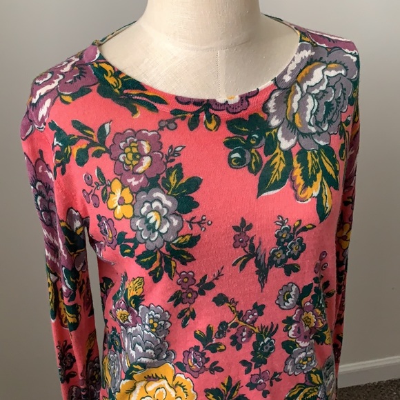 Loft floral pink sweater - Picture 2 of 5